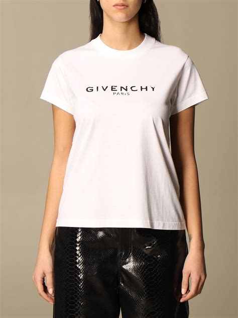 ladies givenchy t shirt|givenchy t shirt women white.